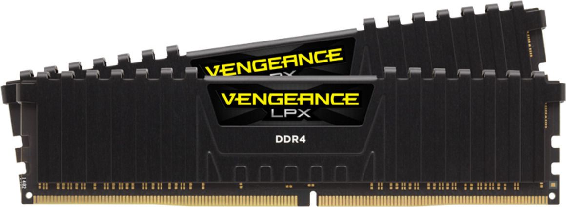 CORSAIR 16GB RAMKit 2x8GB DDR4 3600MHz 2x288 Dimm Unbuffered 18-22-22-42 Vegeance LPX black heat spreader 1,35V